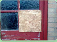 boarded up Castelnau